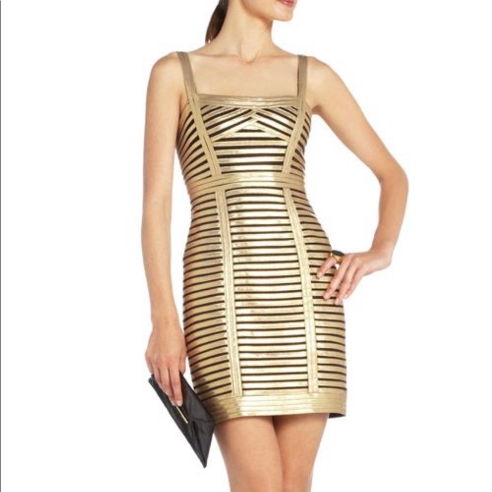 Gold Cocktail Dress